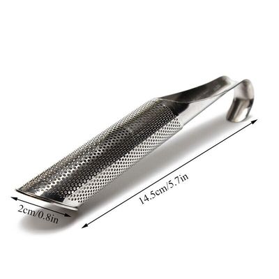 Infisor de chá de tubos de malha de aço inoxidável de punho longo para utensílios de cozinha