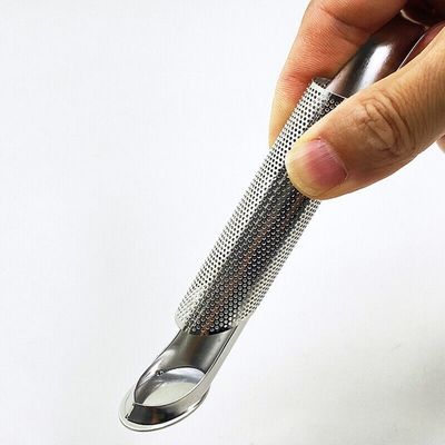 Infisor de chá de tubos de malha de aço inoxidável de punho longo para utensílios de cozinha