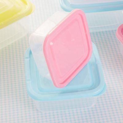 Mini-contenedores de plástico para armazenamento de alimentos para frigorífico e microondas