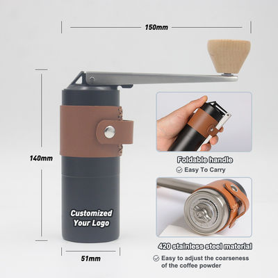 Conveniente e estilo de design europeu Outdoor portátil manual dobrável máquinas de moer café conjuntos