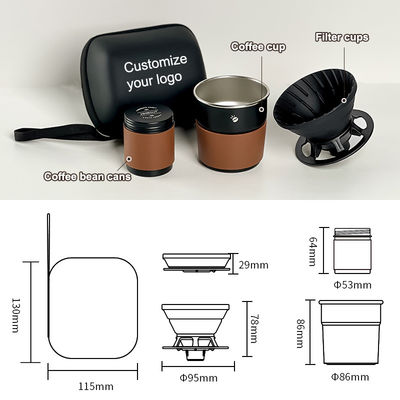 Conveniente e estilo de design europeu Outdoor portátil manual dobrável máquinas de moer café conjuntos