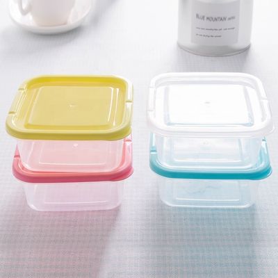 Mini-contenedores de plástico para armazenamento de alimentos para frigorífico e microondas