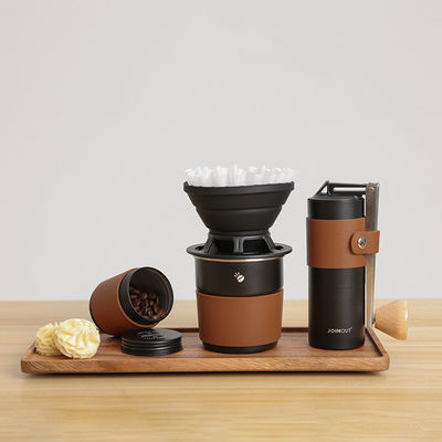 Conveniente e estilo de design europeu Outdoor portátil manual dobrável máquinas de moer café conjuntos