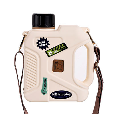 Garrafa de água de plástico com correia de grande capacidade 1200ml 1600ml de bebida direta