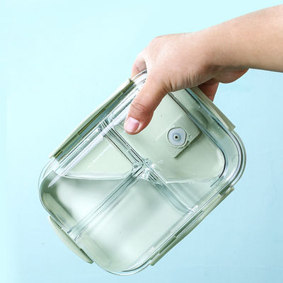 Containers de preparação de refeições de vidro hermético para adultos Caixa de almoço de vidro segura para microondas com tampa