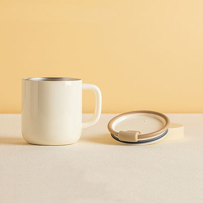 Taças de café de escritório Tabela de cima Copo de chá Presente de aniversário 420ML com conservação de calor da tampa