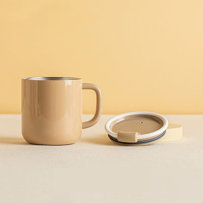 Taças de café de escritório Tabela de cima Copo de chá Presente de aniversário 420ML com conservação de calor da tampa