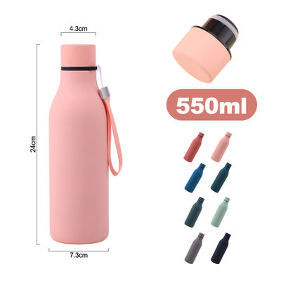 Mantenha suas bebidas na temperatura perfeita com 550ml de garrafa de água de vácuo de aço inoxidável