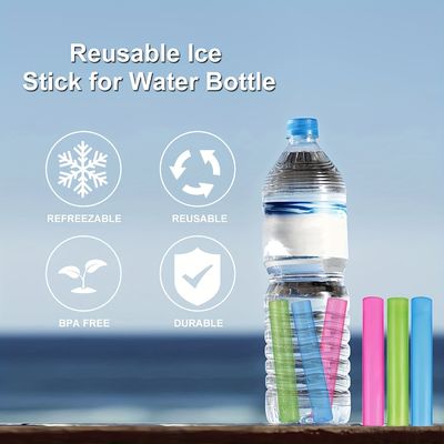 35g de bastões de gelo reutilizáveis de cores personalizadas para barras de refrigeração de garrafas de água congeladas