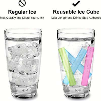 35g de bastões de gelo reutilizáveis de cores personalizadas para barras de refrigeração de garrafas de água congeladas