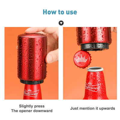 Impressões personalizadas Abertora automática de cerveja de aço inoxidável sem danos na tampa e material