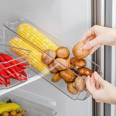 Embalagem de armazenamento de alimentos Container de plástico quadrado de cozinha para organizador de gaveta da geladeira