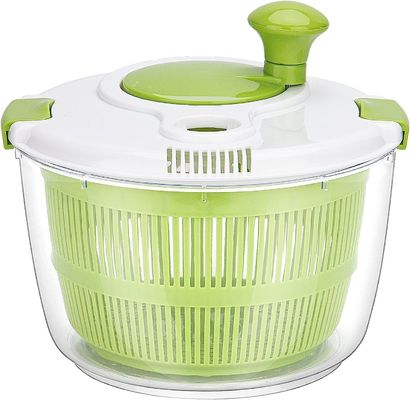 Confortável manuseio 5L Salada grande Spinner Secador de Alface com logotipo personalizado aceitável