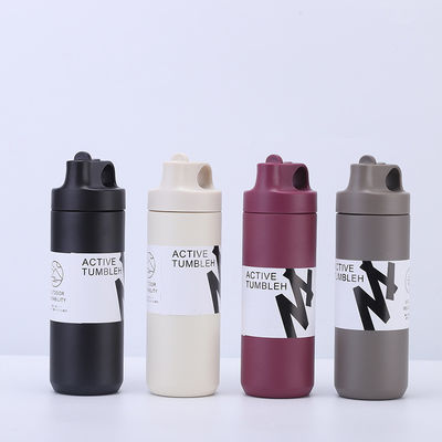 304 aço inoxidável Japandi estilo de design 550ml frasco de vácuo de parede dupla com alça