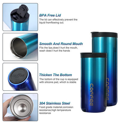 Presentes de Negócios 550ml de aço inoxidável isolamento de vácuo caneca de viagem com tampa à prova de vazamento
