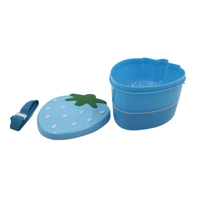 Recipiente de alimentos em forma de morango para crianças 15x12x8.7cm Embalagem de caixa de almoço à prova de vazamento personalizada