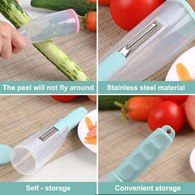 Peelers Zesters Ferramenta portátil de armazenamento para preparação sustentável de frutas e legumes
