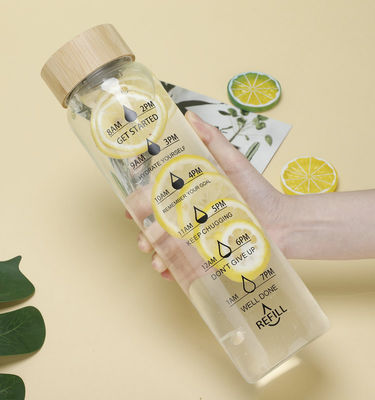 TOUR Copo de vidro para atividades ao ar livre com capacidade de 700 ml / 1000 ml e escala de tempo