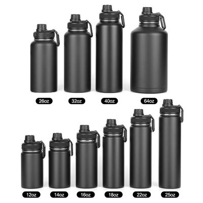 32oz/64oz garrafa de água de frasco de vácuo para beber diretamente no Sport GYM aço inoxidável