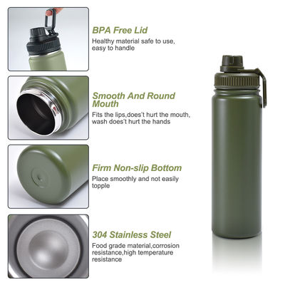 32oz/64oz garrafa de água de frasco de vácuo para beber diretamente no Sport GYM aço inoxidável