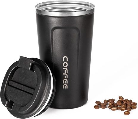Taça de viagem de aço inoxidável 510ml isolado de vazamento de café aspirador para presentes