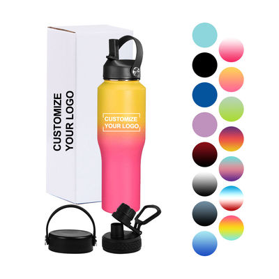 Melhore o teu equipamento de acampamento com esta garrafa de água de aço inoxidável de 32 oz e tampa do cachimbo