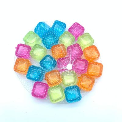 Colourosos cubos de gelo refrigeráveis 310g feitos de plástico livre de BPA