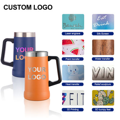 350g Dupla parede Isolamento de vácuo Copo de cerveja de aço inoxidável 16oz 24oz Tipo de bebida MUGS