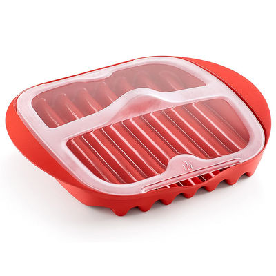 28*25*5cm Material de PP de qualidade alimentar, Microondas com tampa aceita logotipo personalizado