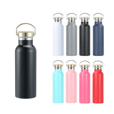 500 ml/750 ml frascos de água isolados a vácuo com aço inoxidável de parede dupla sustentável