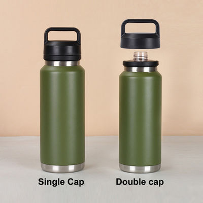 Flasca de água de aço inoxidável de 26 oz grande capacidade de 36 oz parede dupla portavel de 18 oz frascos