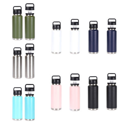 Flasca de água de aço inoxidável de 26 oz grande capacidade de 36 oz parede dupla portavel de 18 oz frascos