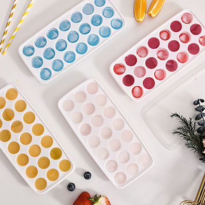 Caixas de gelo empilháveis com tampa removível resistente a derrames, material livre de BPA e silicone