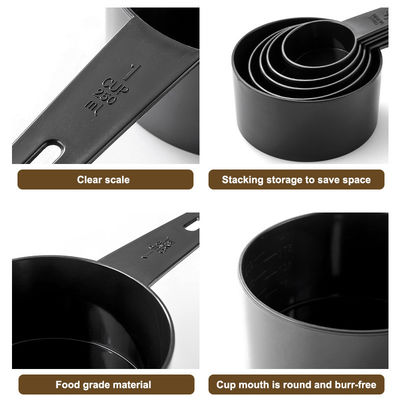 INSTRUMENTOS DE MEDIRAÇÃO Copo de medição de plástico profissional com colher de café