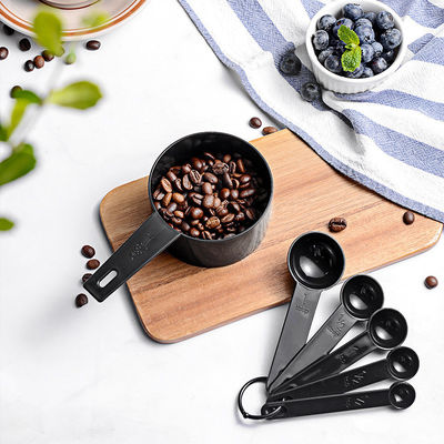 INSTRUMENTOS DE MEDIRAÇÃO Copo de medição de plástico profissional com colher de café