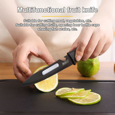 7 peças de aço inoxidável cozinheira faca conjunto com plástico cortar bloco e suportador de placa