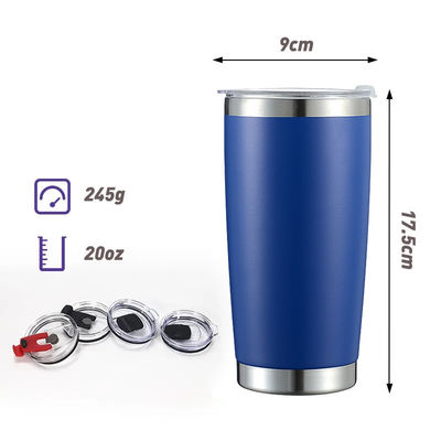 Viagem Ocasião 20oz Tubler de café isolado com aço inoxidável de parede dupla personalizado