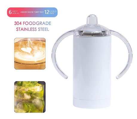 Sublimação Tubler de aço inoxidável 12oz BPA Free garrafa de água para bebês bebendo