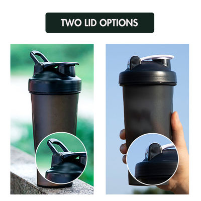 Bottle de shakes de proteína livre de BPA estilo de design contemporâneo para treino