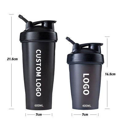 Bottle de shakes de proteína livre de BPA estilo de design contemporâneo para treino