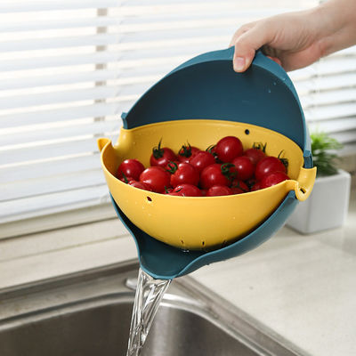 Reciclagem versátil 2 em 1 Setes de vasilha de plástico para frutas e legumes