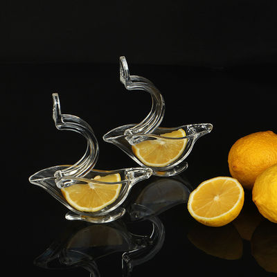 Exprimidor de frutas transparente portátil Exprimidor manual acrílico de fatias de limão para frutas cítricas