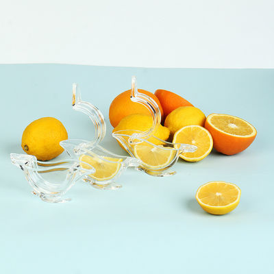 Exprimidor de frutas transparente portátil Exprimidor manual acrílico de fatias de limão para frutas cítricas