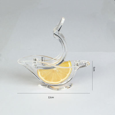 Exprimidor de frutas transparente portátil Exprimidor manual acrílico de fatias de limão para frutas cítricas