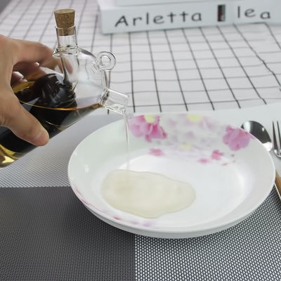 Comodidade vidro 2 em 1 separador de óleo salsa de água pote para cozinha 350ml 100ml Capacidade