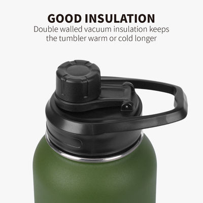 Performance de isolamento térmico Mantenha frio por 24 horas 32oz garrafa de água de aço inoxidável