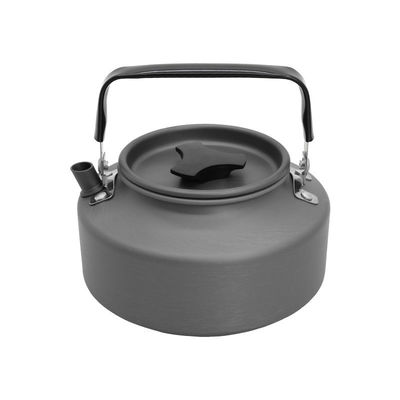1.1L Caldeira de chá portátil para acampamento Caldeiras de água de liga de alumínio para caminhadas e acampamento