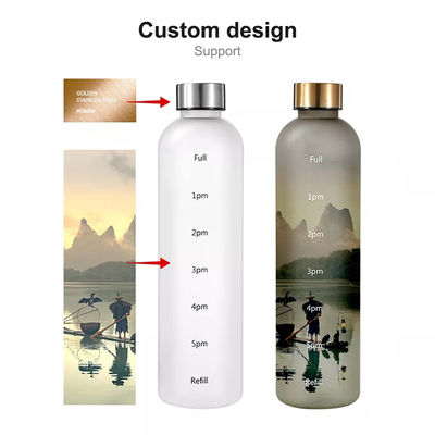 Bottle de água de motivação livre de BPA para esportes e atividades ao ar livre