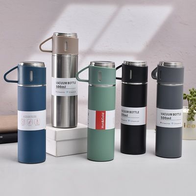 Ferro inoxidável Thermo 17oz garrafa isolada a vácuo com alça 330g concebida para adultos