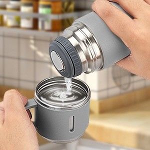 Ferro inoxidável Thermo 17oz garrafa isolada a vácuo com alça 330g concebida para adultos